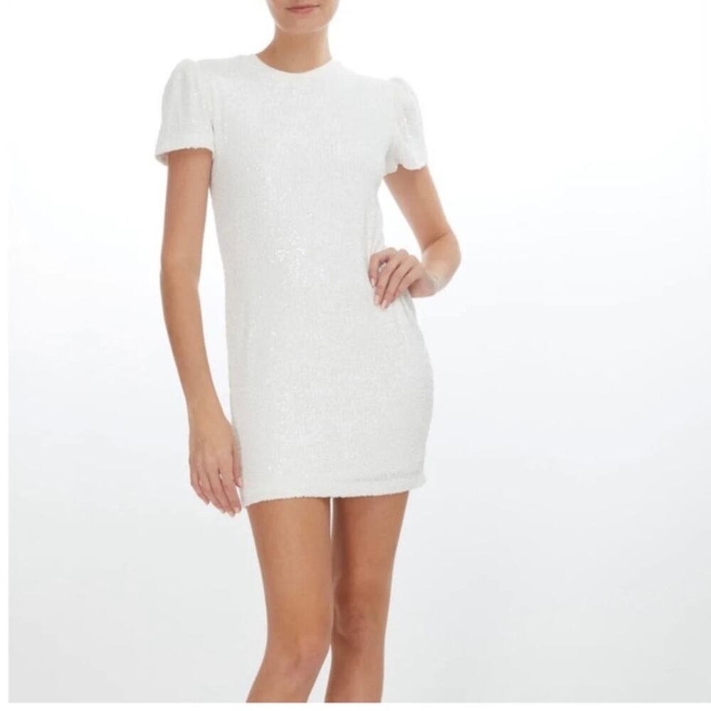 New no tags Generation Love Donna Sequin Dress White  Size XS Retail is $285
